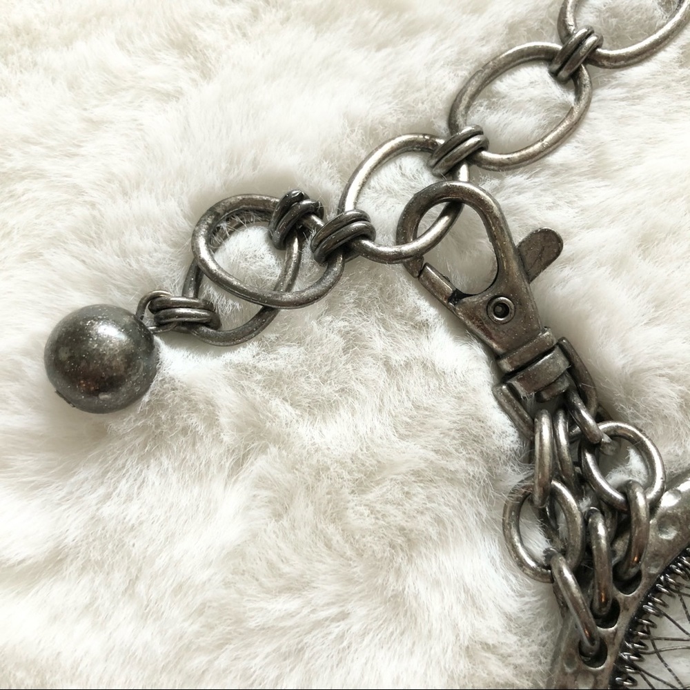 CHICO’S DREAMCATCHER Metal Chain Belt W/ Rhinestones Cowgirl Boho Artsy Hippie - Picture 5 of 8